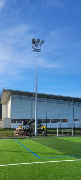 Eclairage stade de foot Andelnans